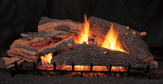 gas logs in fireplace
