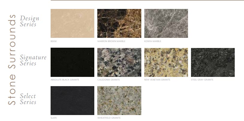 stone options for a fireplace surround