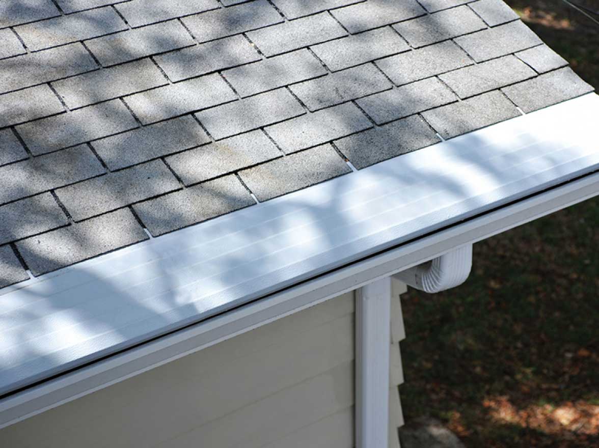 gutter guard attached to a home's gutter system