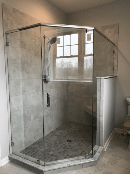 Frameless Neo-Angle Shower Door